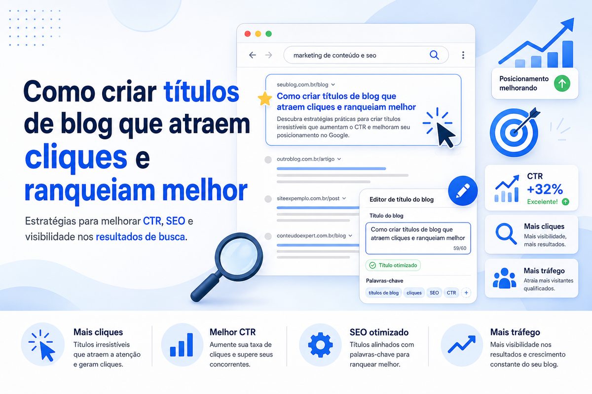 Como criar títulos de blog que atraem cliques e ranqueiam melhor